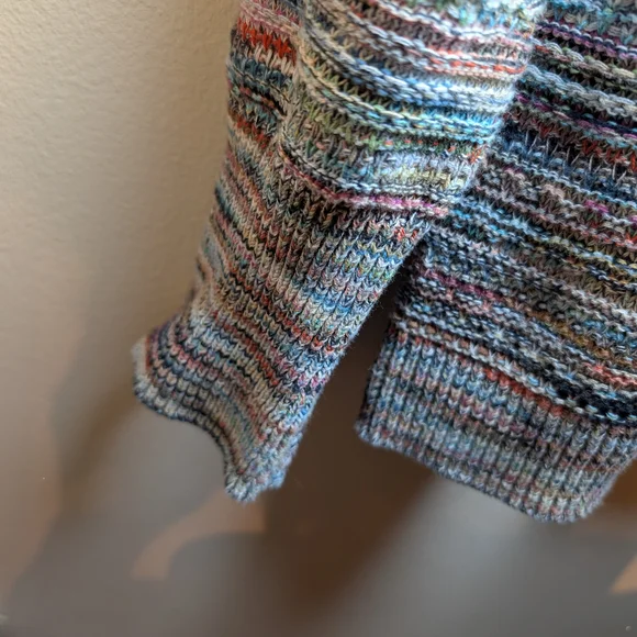 Nic + Zoe Multicolor Knit V-Neck Sweater - Picture 4 of 5